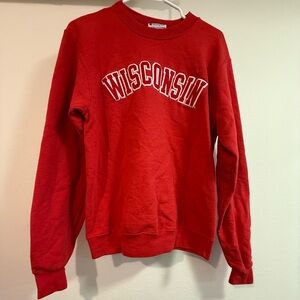 Champion Red Women's Crew Neck Sweater